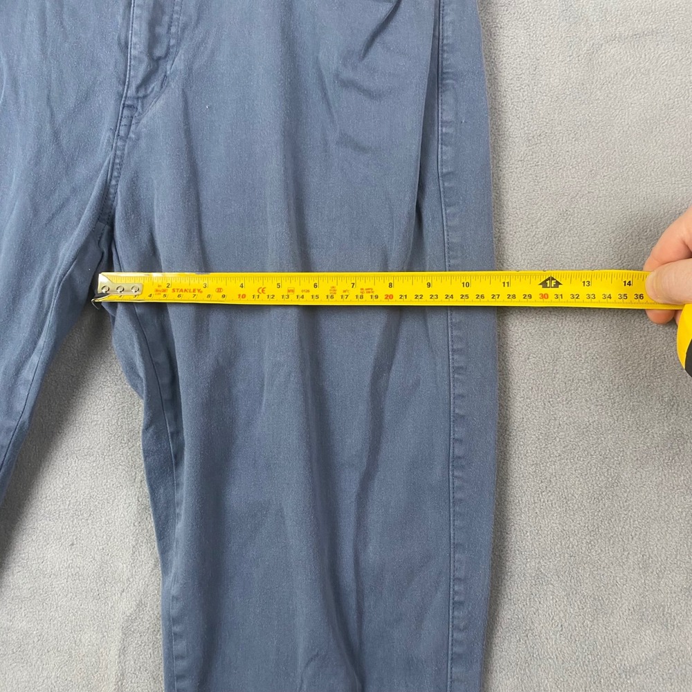 Peter Millar Mens 36 Blue Gray Twill Five Pocket Straight Leg Pants Casual Chino - Picture 6 of 9